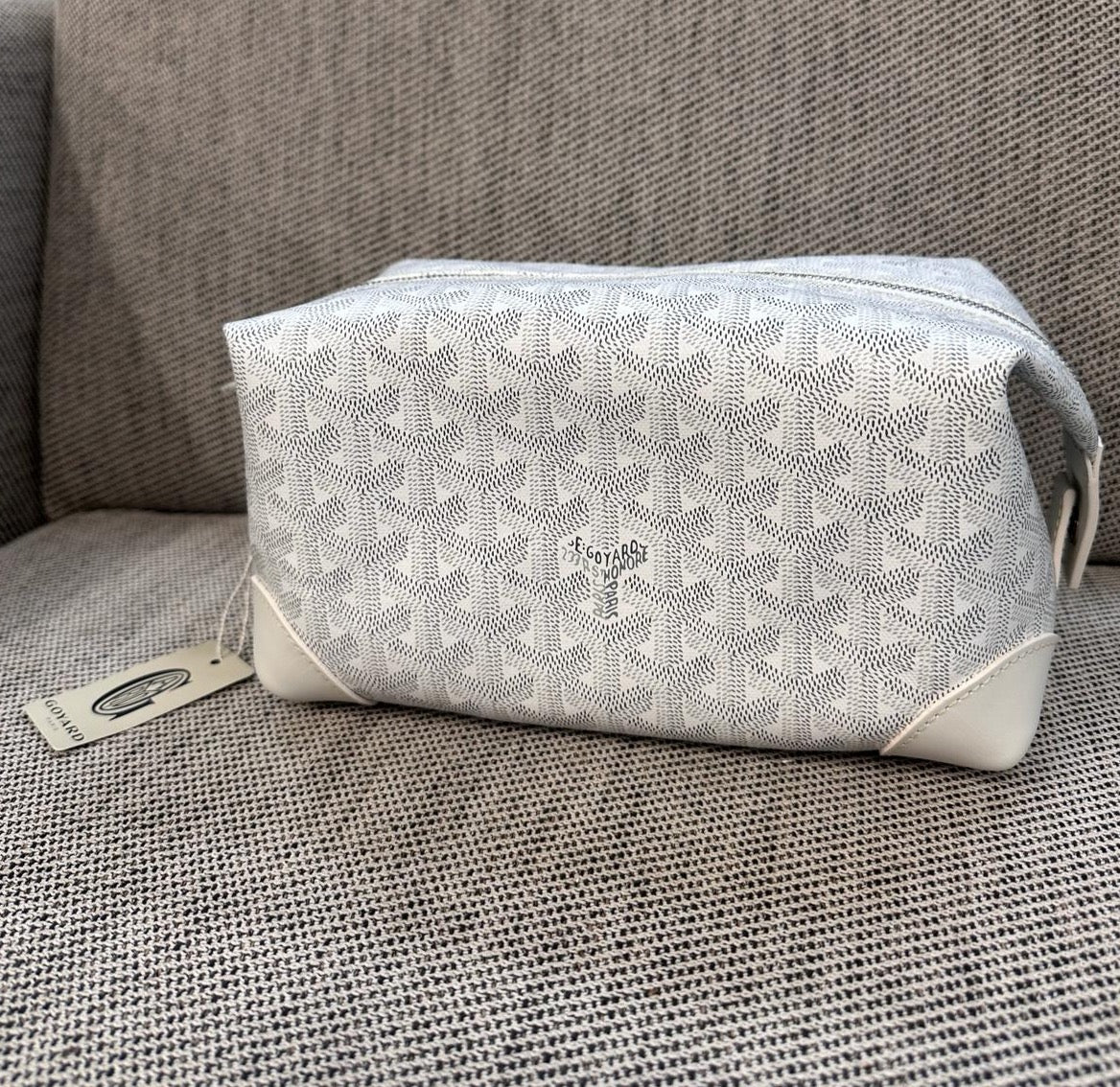 Goyard Bowling 25 Toiletry Bag (White)