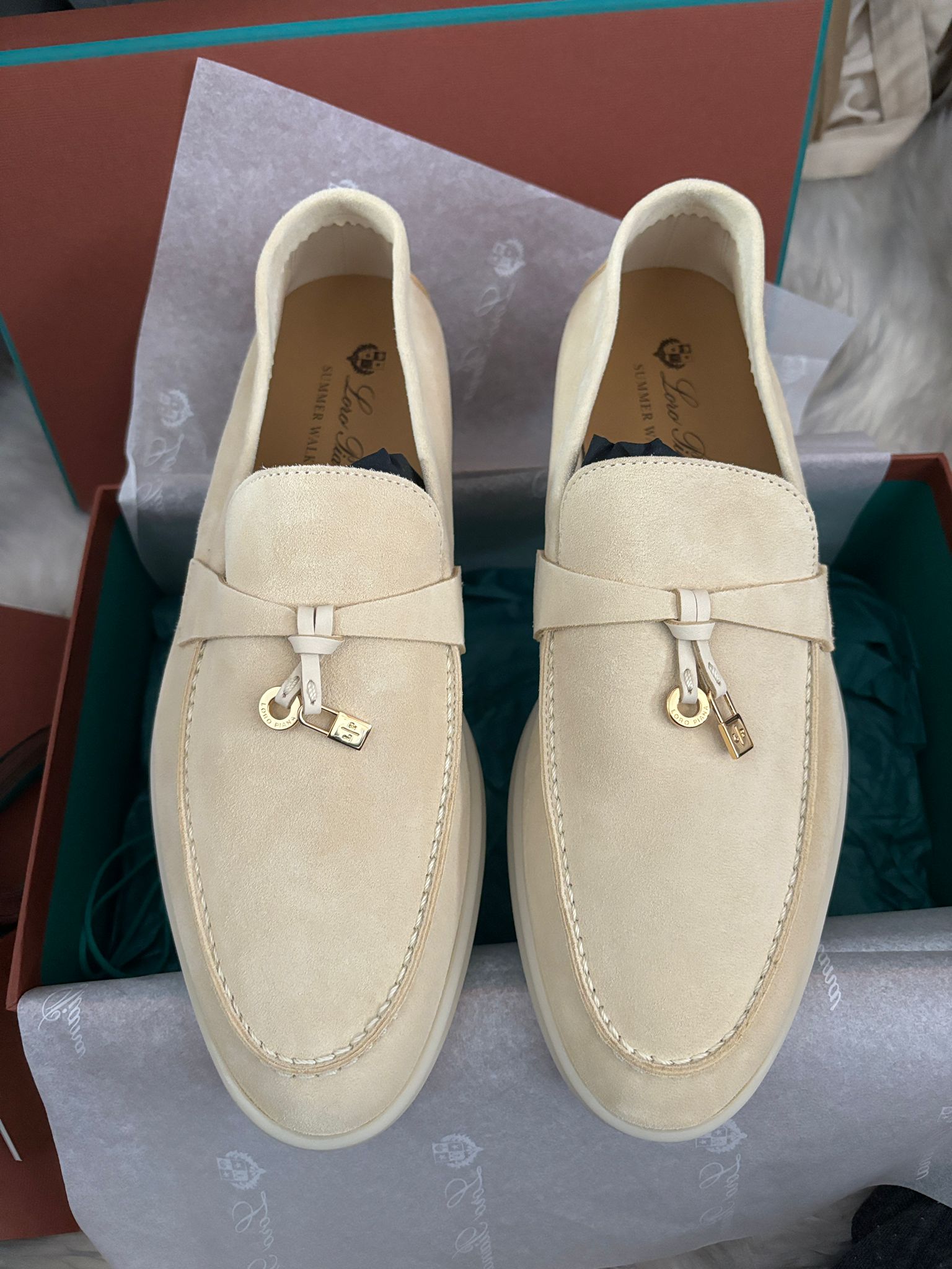 Loro Piana Summer Charms Walk Loafers (Butter)