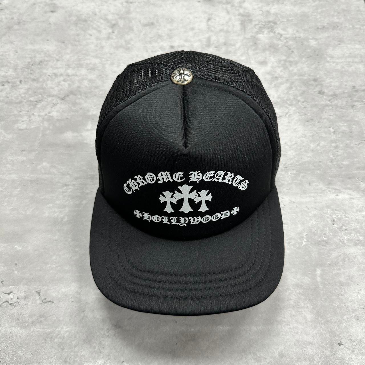 Chrome Hearts Crosses Logo Hollywood Trucker Cap