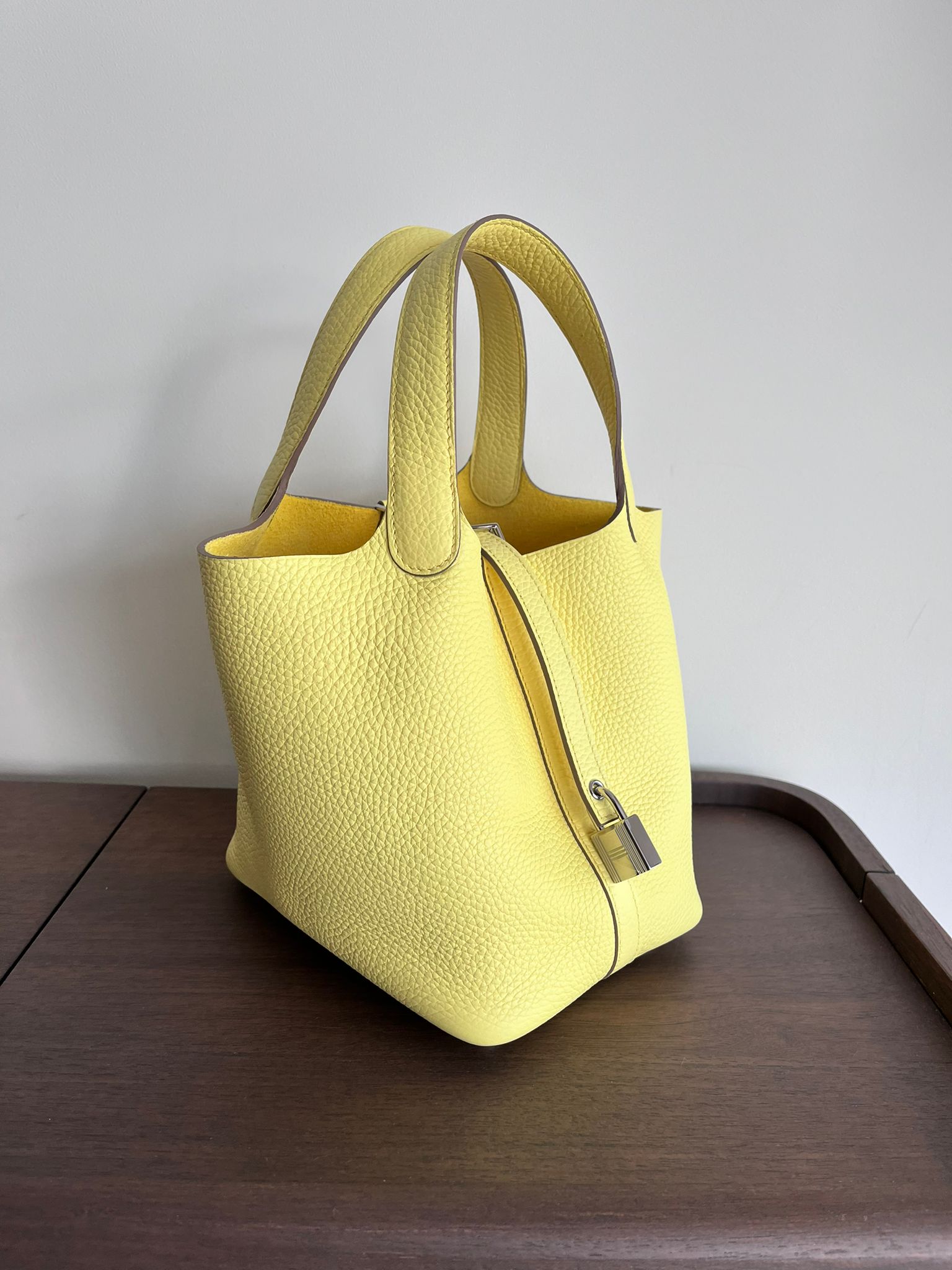 Hermès Picotin 18cm Limecello Clemence PHW