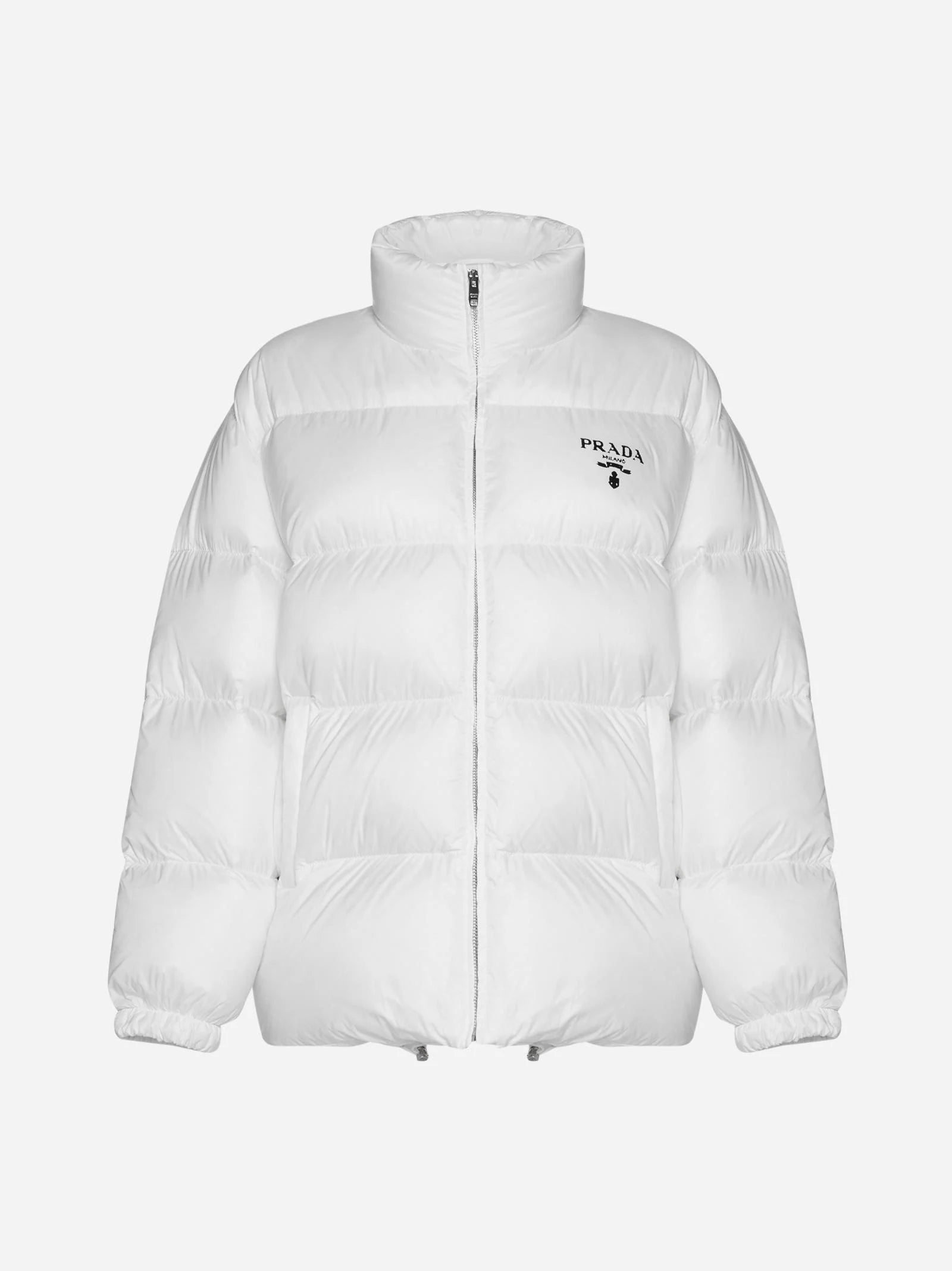 Prada Logo Down Jacket (White)