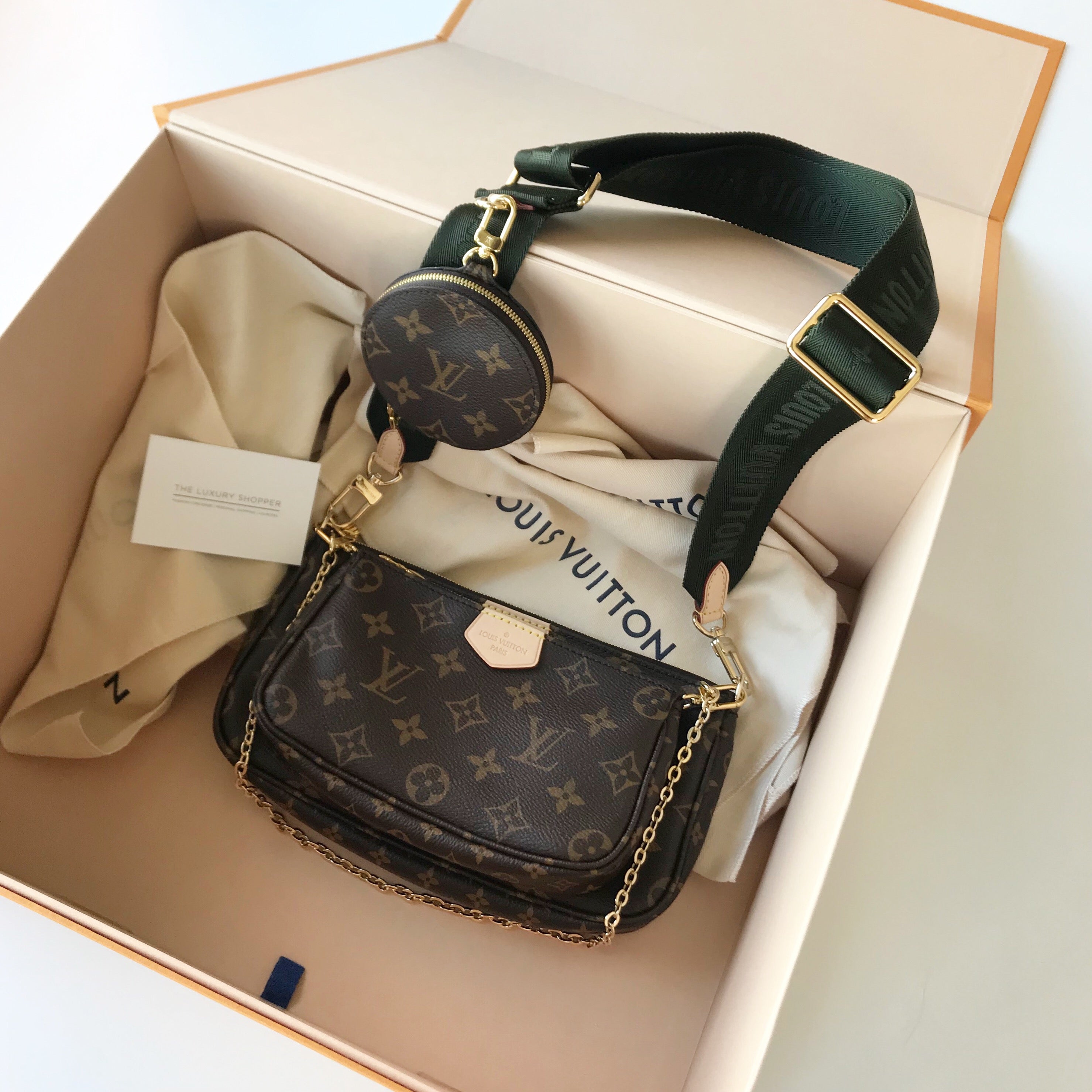 Louis Vuitton Multi Pochette Accessoires Khaki