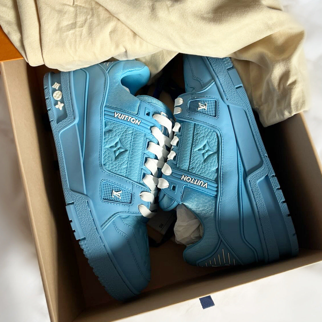 Louis Vuitton LV Trainers (Baby Blue)