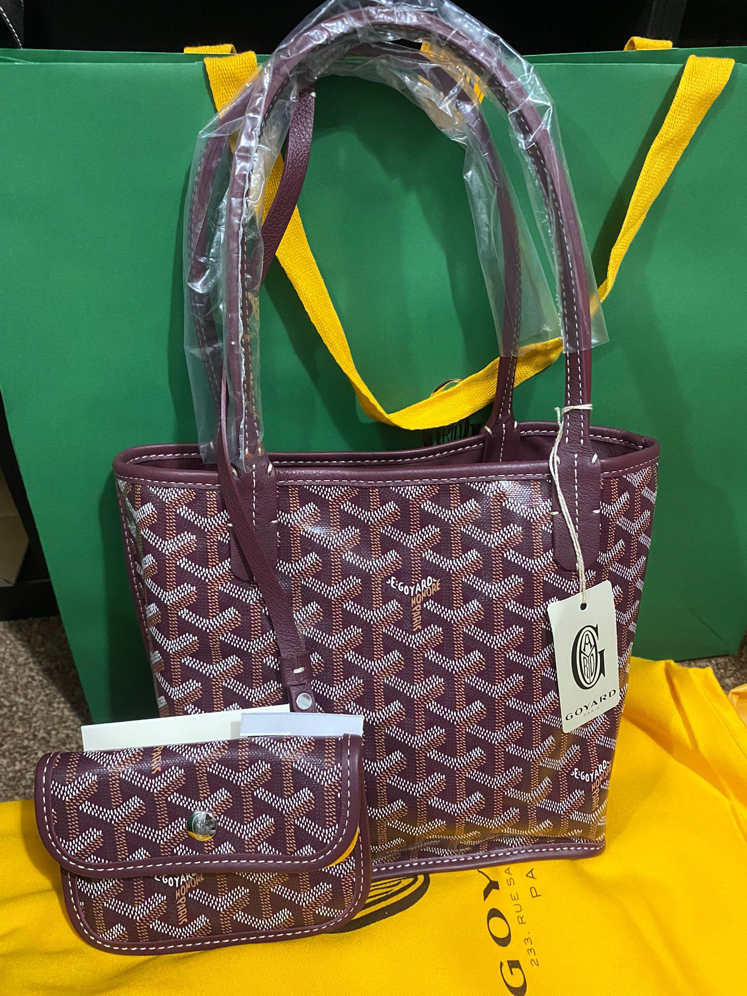 Goyard Anjou Mini Bag (Burgundy)