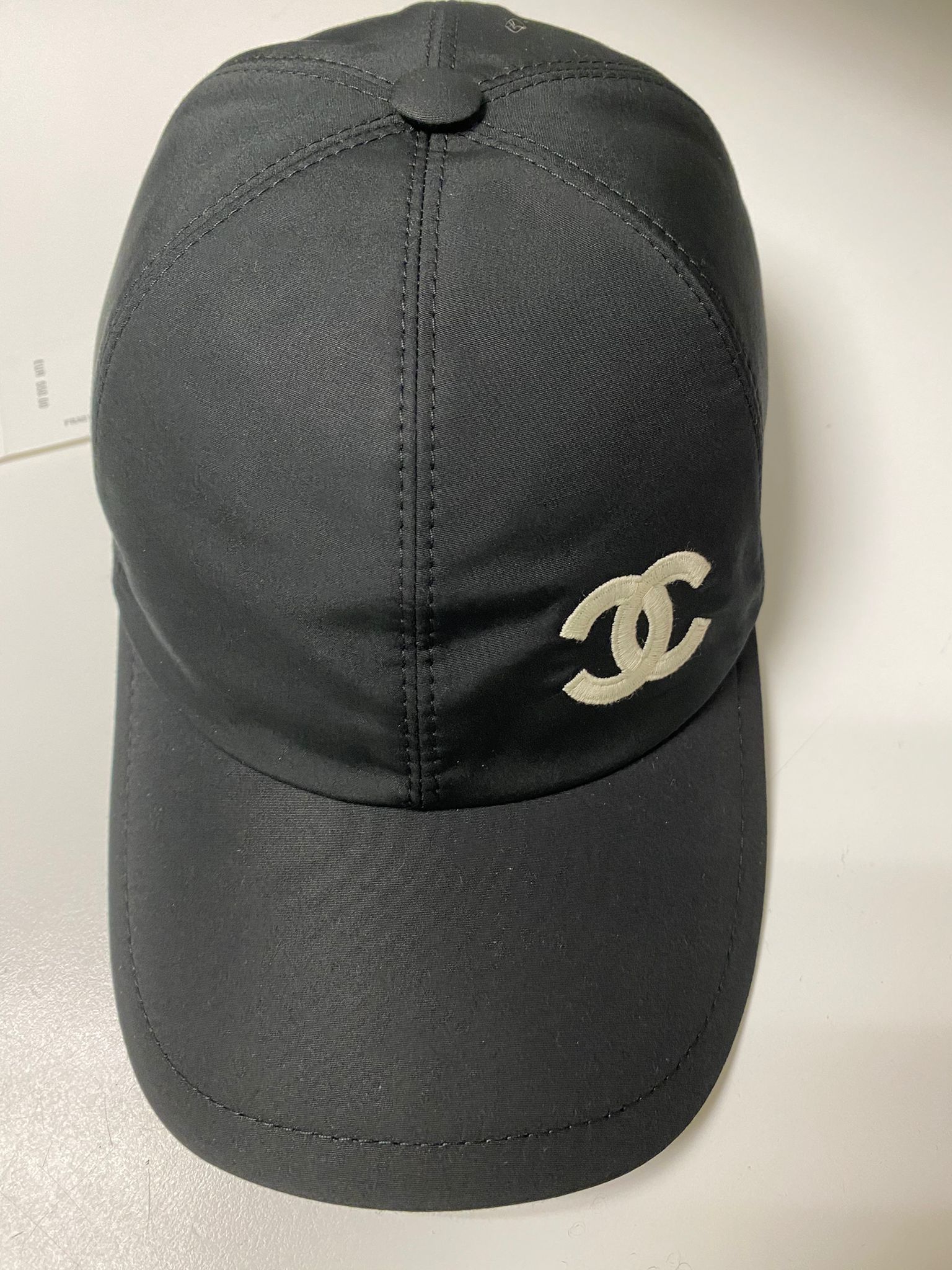 Chanel CC Logo Baseball Cap (Black)