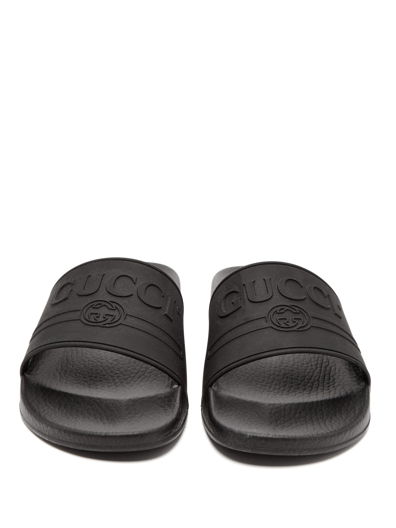 Gucci Rubber Logo Slides