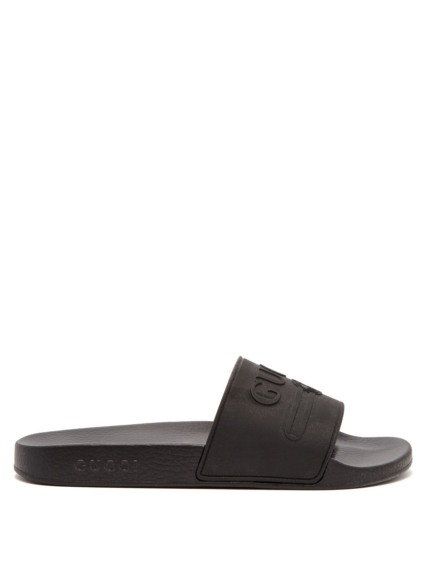 Gucci Rubber Logo Slides