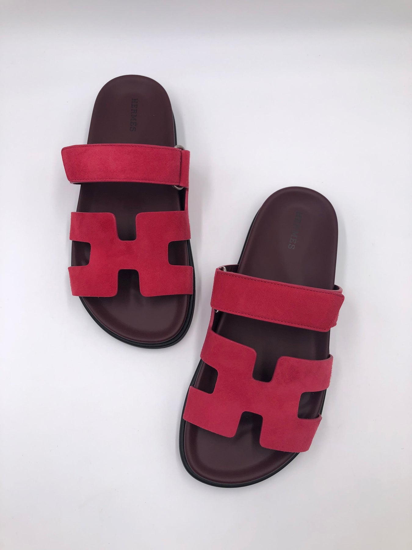 Hermès Chypre Sandals (Rose Framboise)