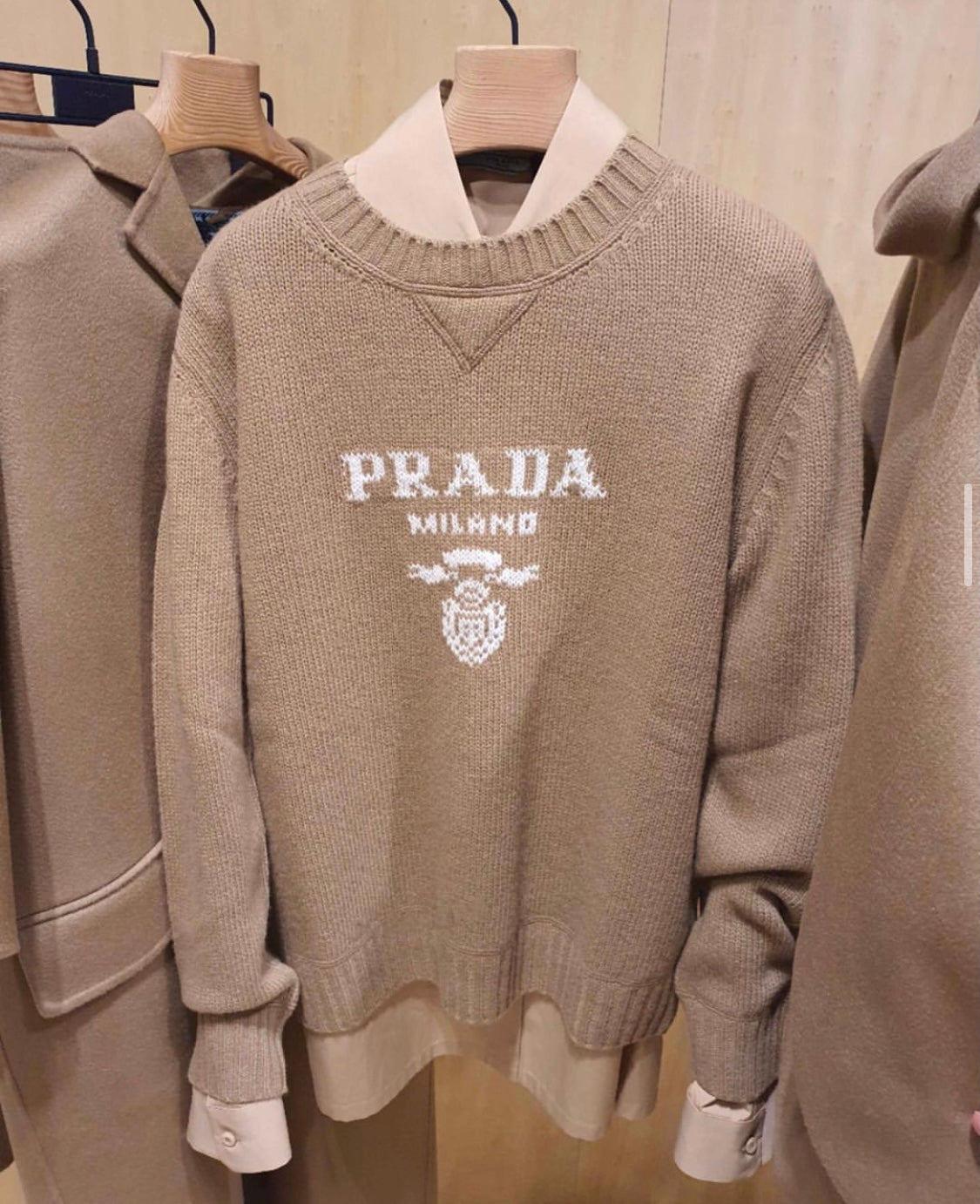 Prada Intarsia-Knit Logo Jumper