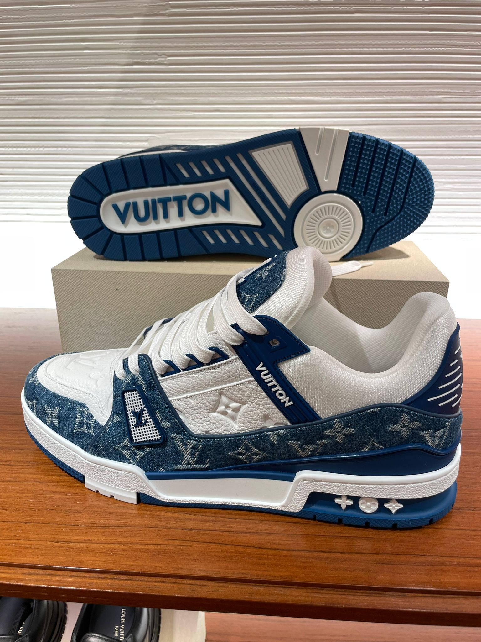 Louis Vuitton LV Trainers Monogram Denim (Blue)