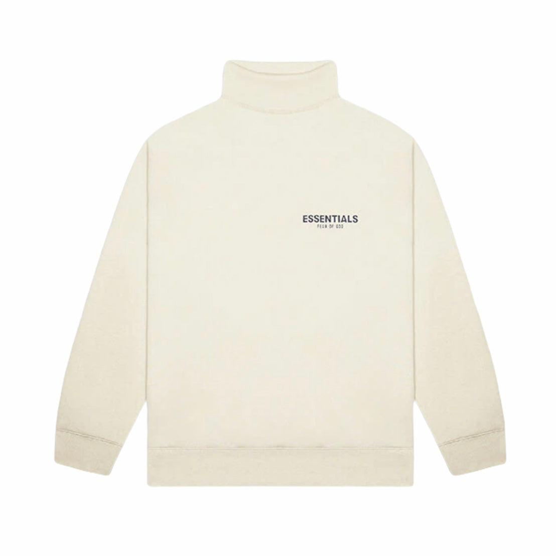 Fear Of God ESSENTIALS Pullover Mock Neck Sweatshirt Buttercream