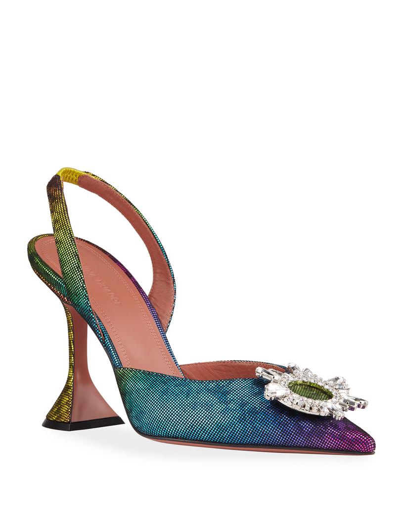 Amina Muaddi Begum Rainbow Slingback (New Season)