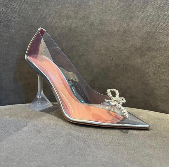 Amina Muaddi Rosie Glass PVC Pumps (FW21/22)1