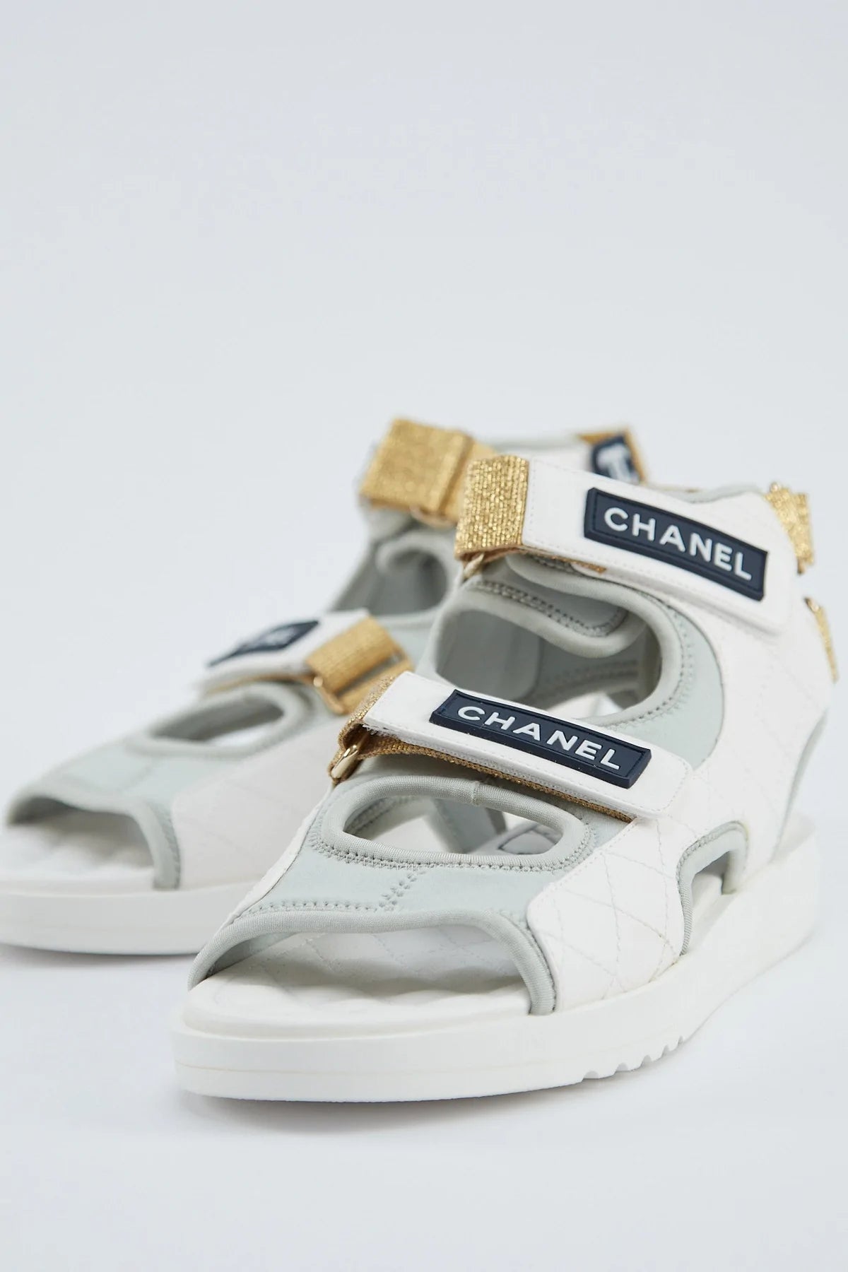 Chanel Logo Gladiator Sandals