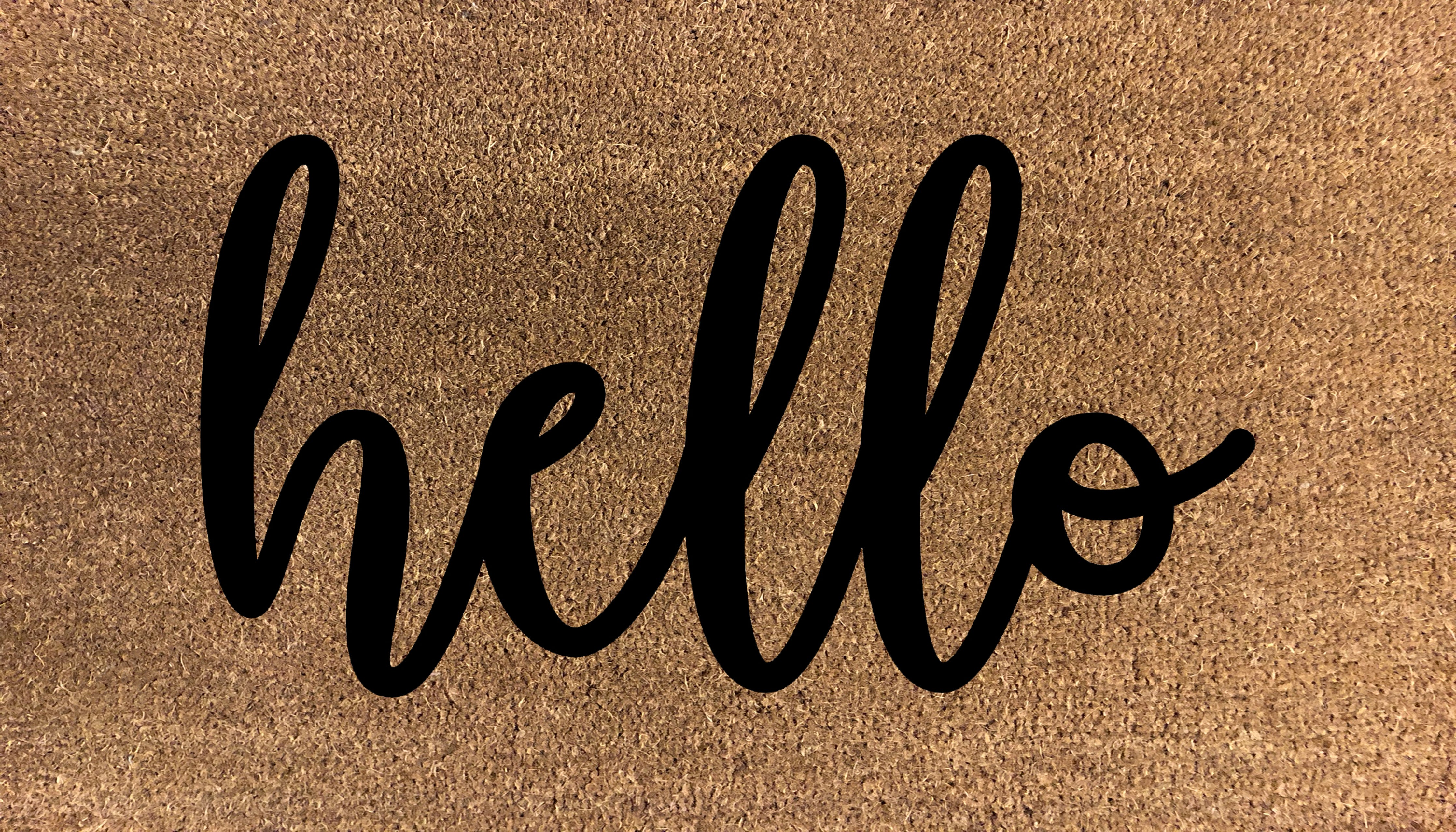 Scribble Hello Doormat