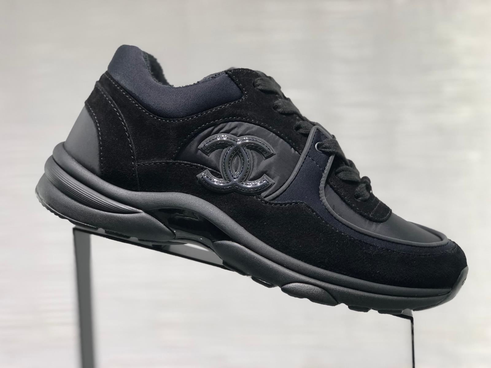 Chanel CC Logo Sneaker Black (Reflective)