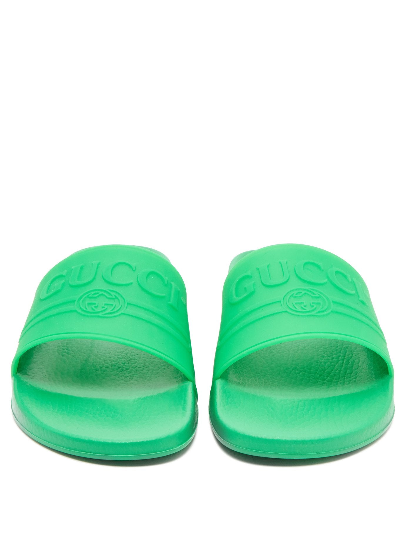 Gucci Rubber Logo Slides