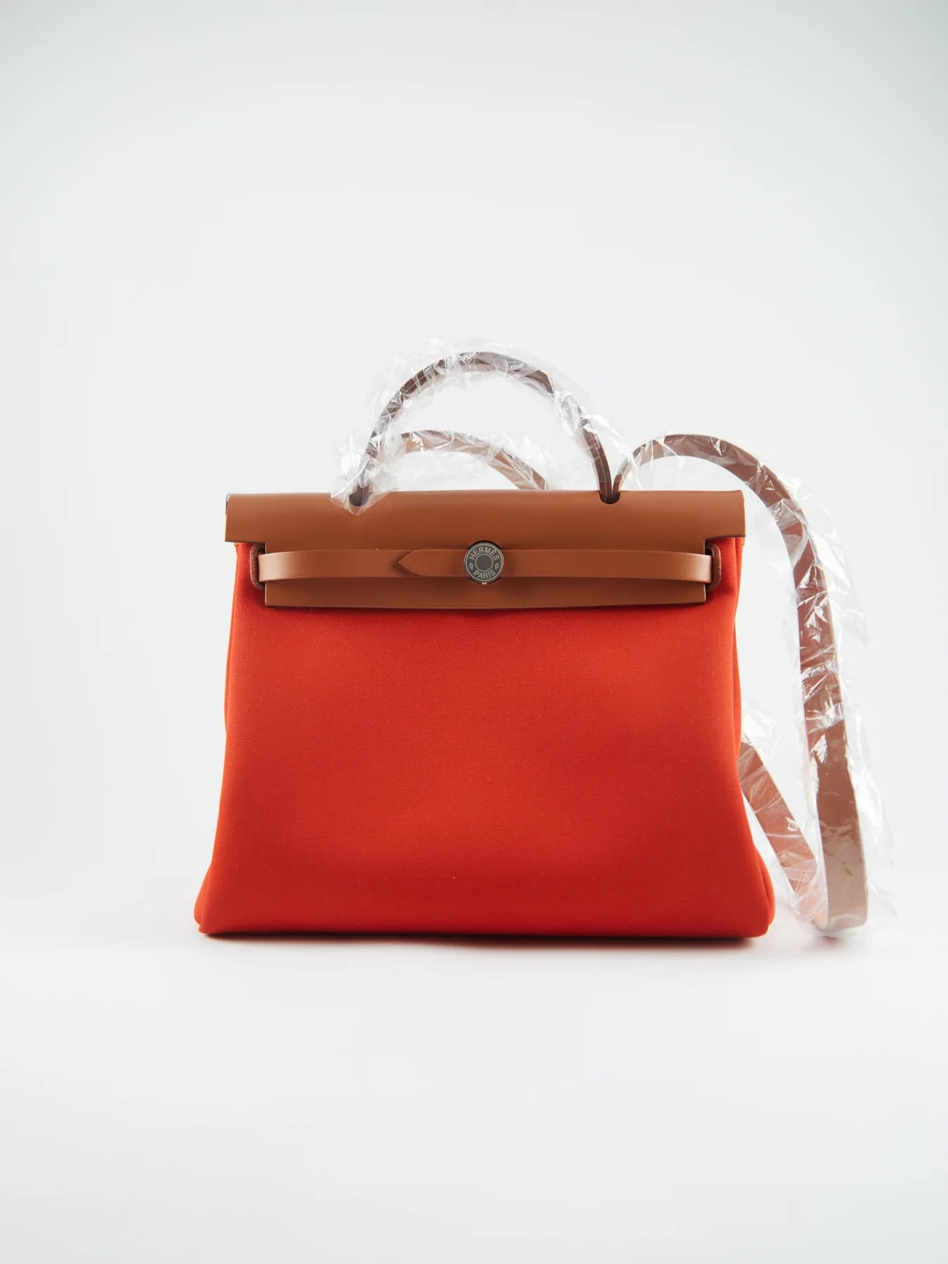 Hermès Herbag Zip 31 Bag Verso Orange Mecano PHW