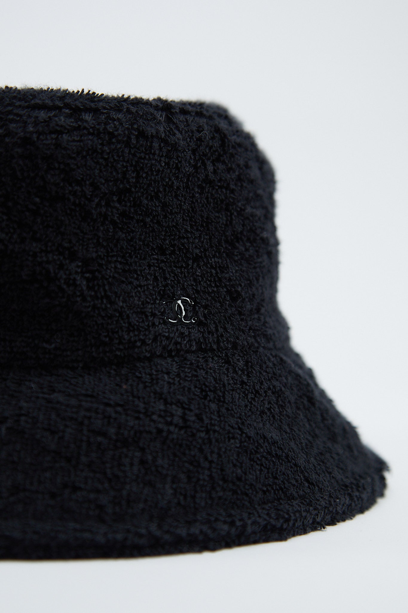 Chanel Bucket Hat Terry Cloth (Black)