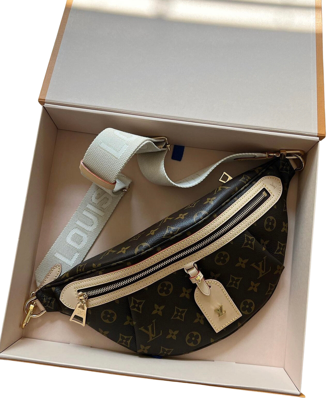 Louis Vuitton Bumbag High Rise Fanny Pack Monogram Brown
