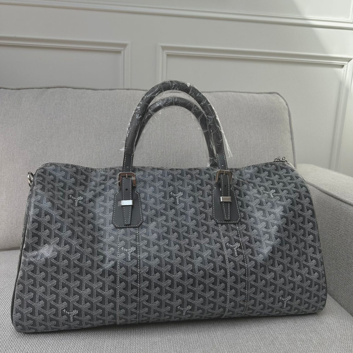 Black Goyard Boston Bag Price Goyard Boston 50 Duffle Bag (Grey)