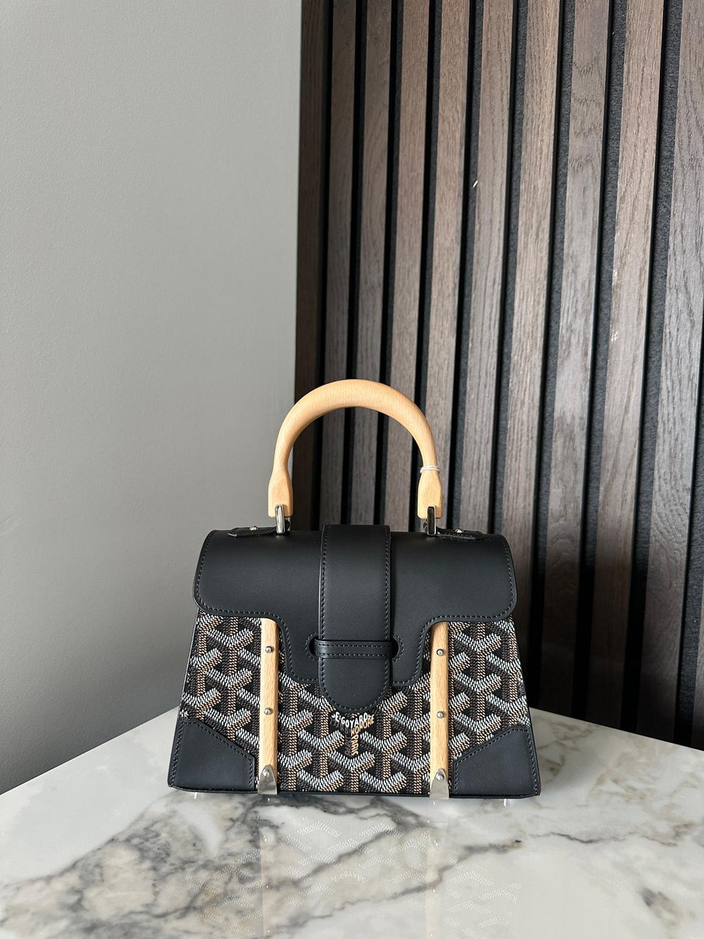 Goyard Saïgon Structure Mini Bag (Black) - Main Image