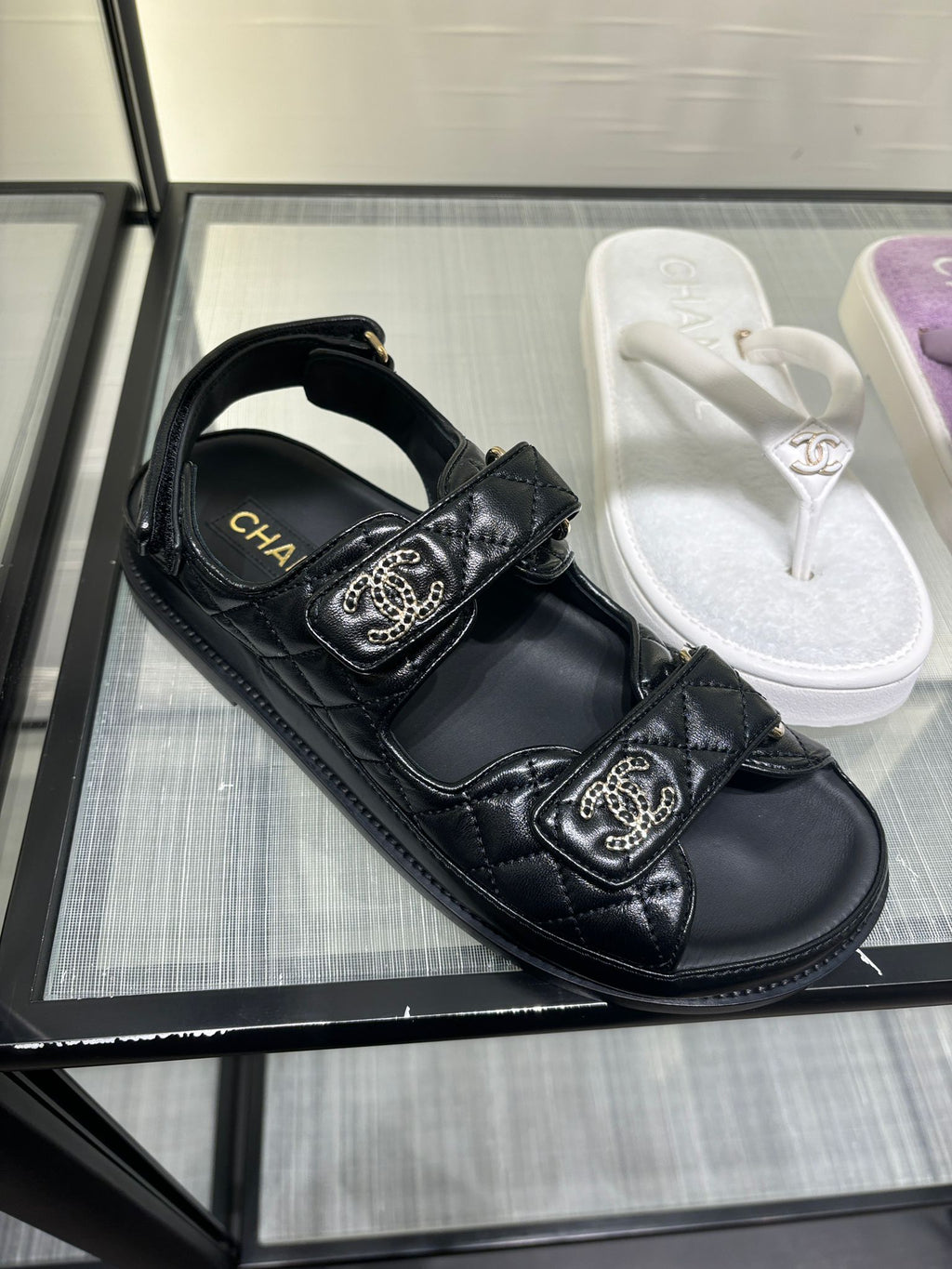 Leather Sandals Dupe Chanel Sandals Chanel Dad Sandal Dupes Chanel