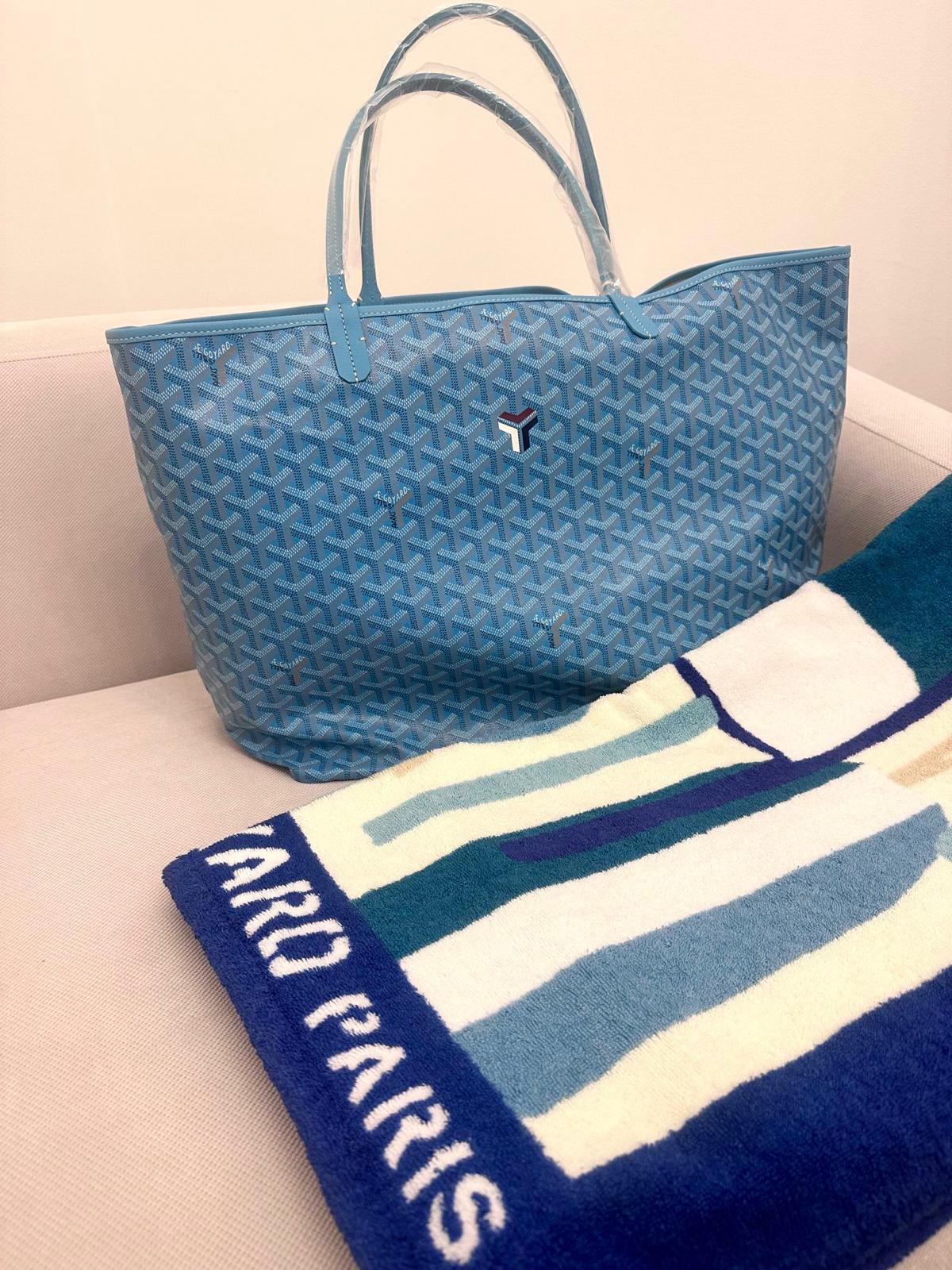 Goyard St Louis GM Bag and Balise Beach Towel