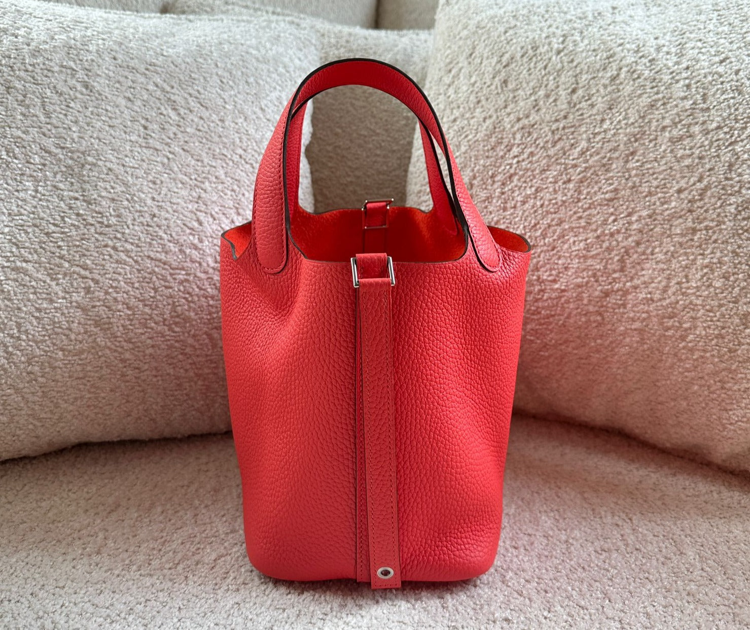 Hermès Picotin 18cm Rose Texas PHW