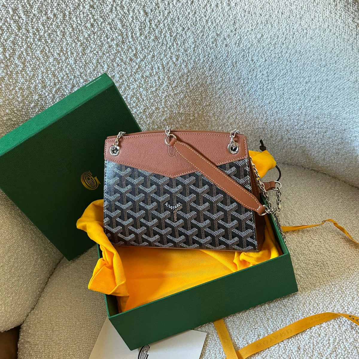 Black Goyard Rouette Pm Price Goyard Rouette Structuré Mini Bag