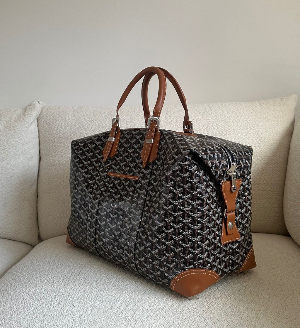 Goyard Bowling 45 Bag (Black Tan)