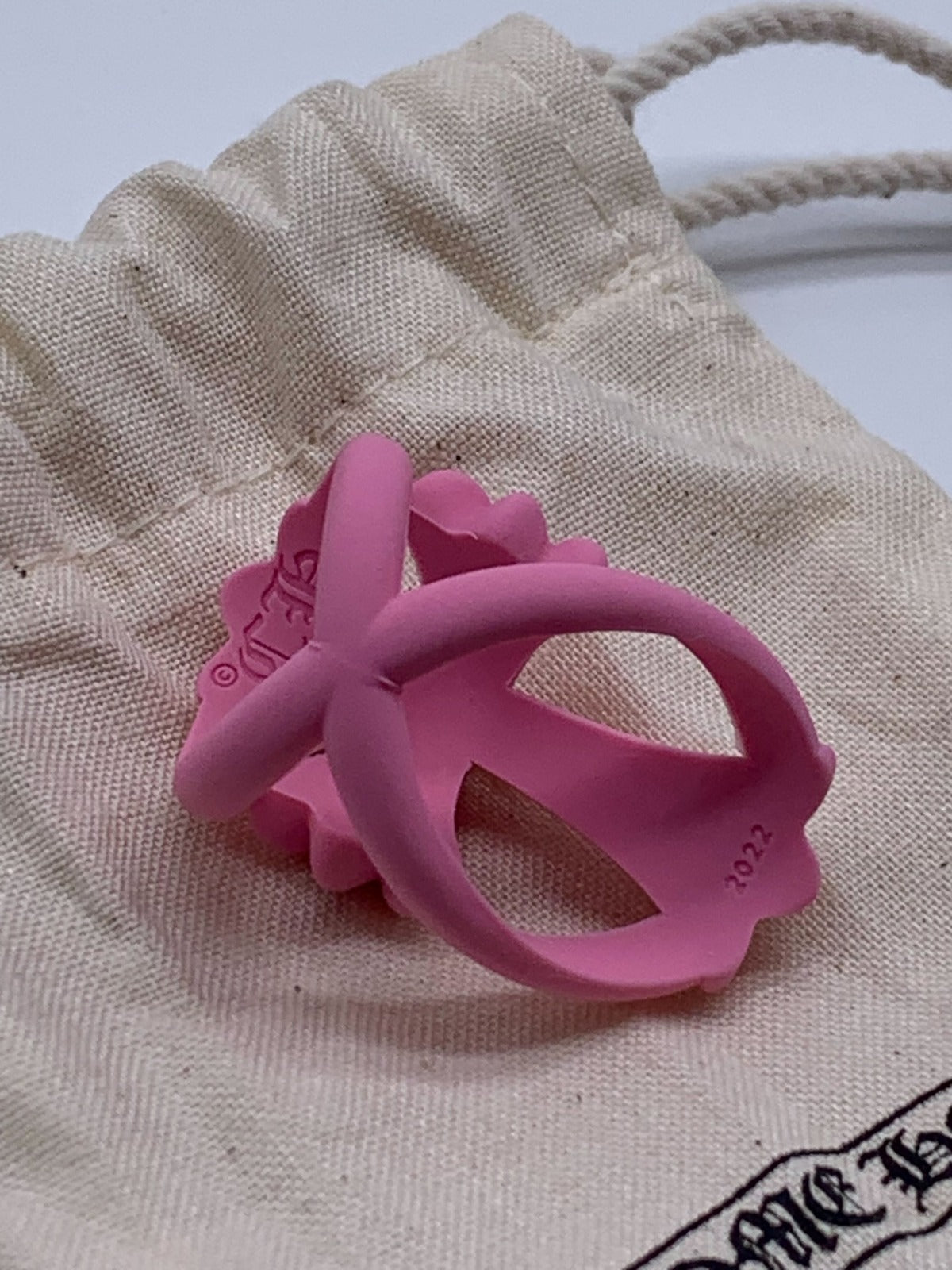 Chrome Hearts Silicone Cross Ring (Pink)