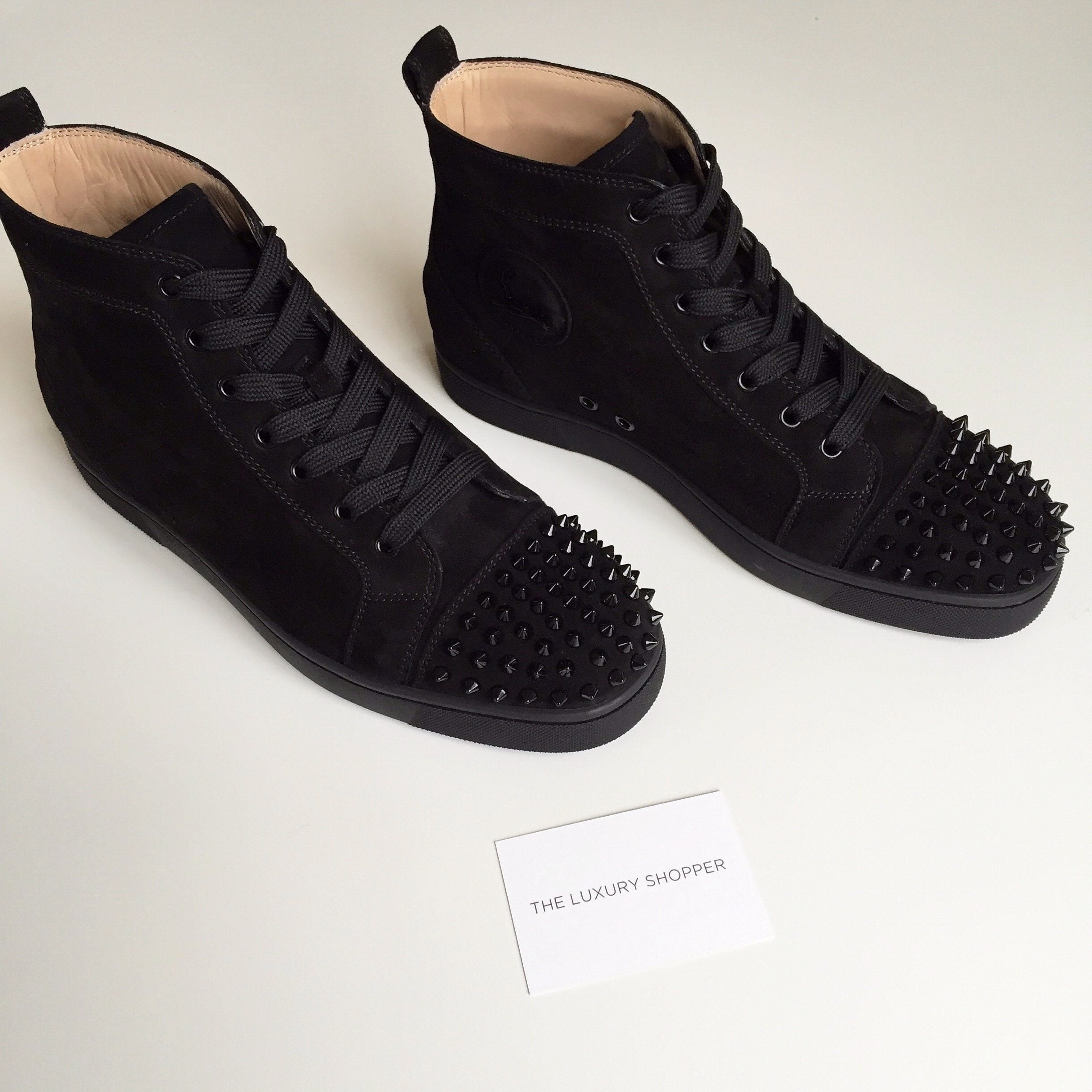 Christian Louboutin Lou Suede Spikes