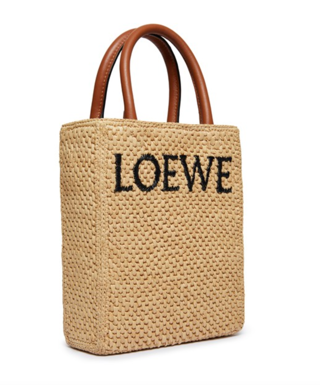 Loewe Raffia Logo Tote Bag