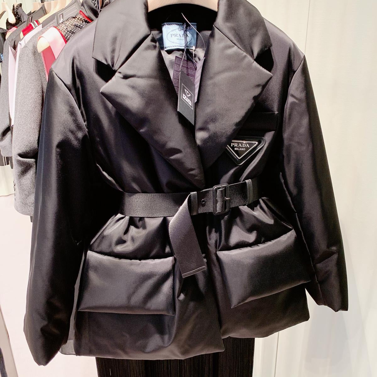Prada Re-Nylon Gabardine Puffer Jacket